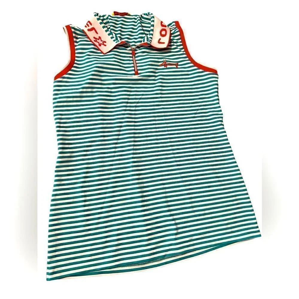 Louis Castel Golf 3/4 Zip Top Tank Vest Size 100 NWOT - Picture 5 of 15